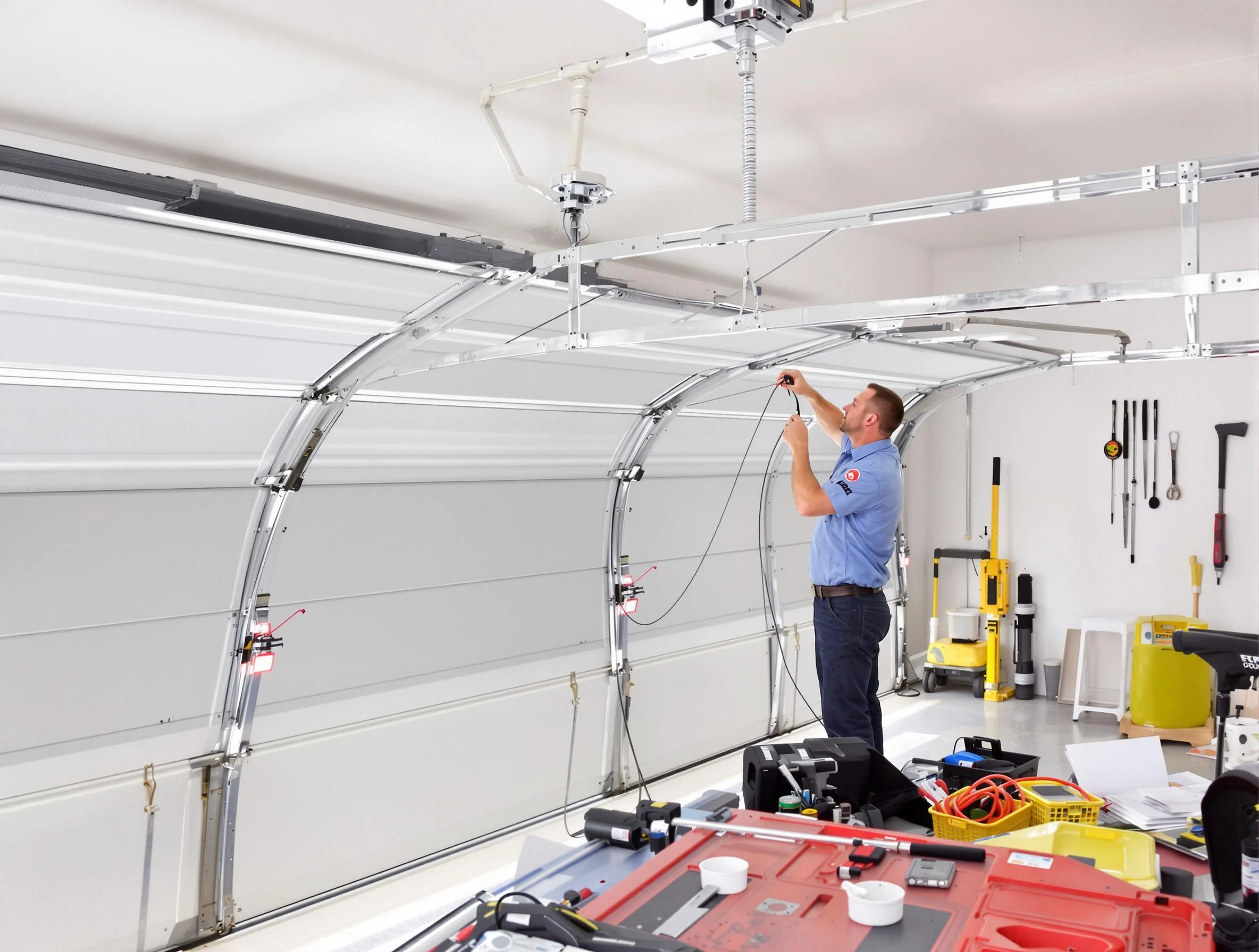 Garage door cable repair service by Troy Garage Door Repair in Troy