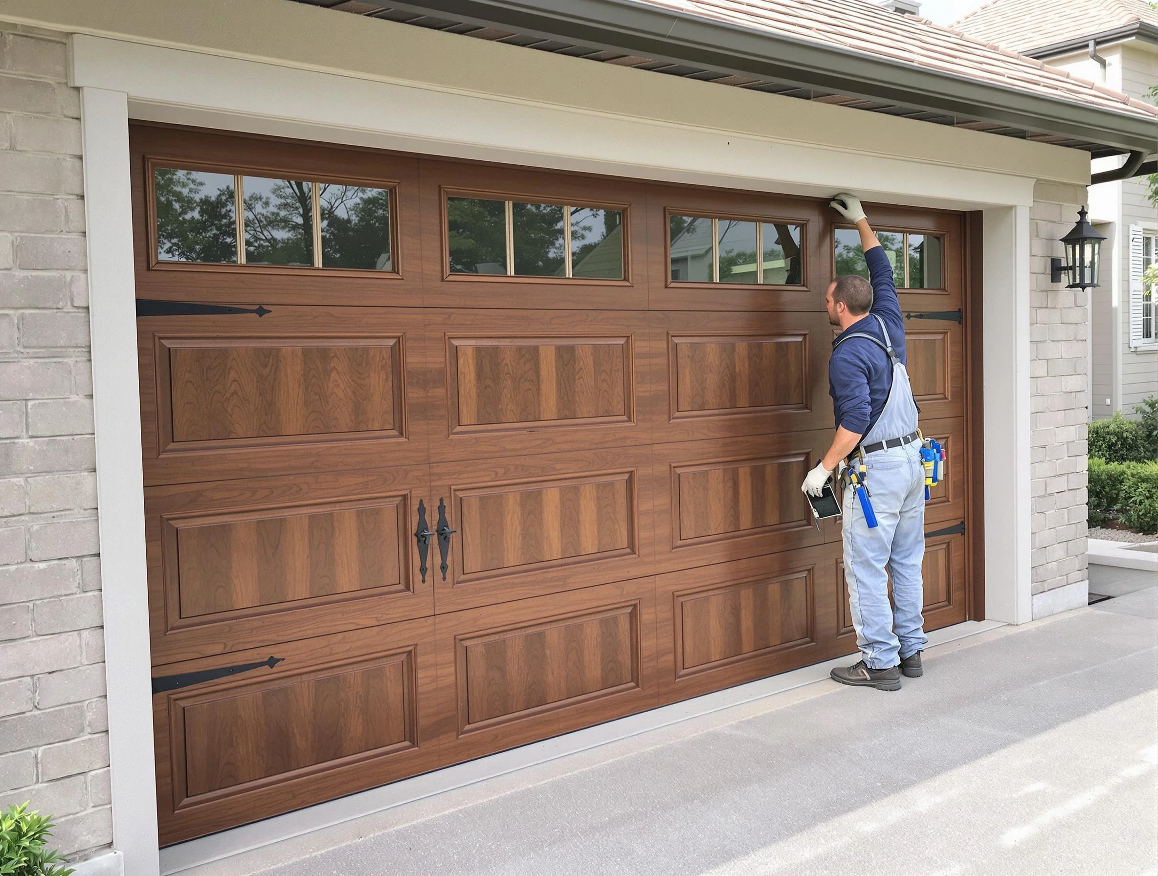 Custom garage door showcase by Troy Garage Door Repair in Troy