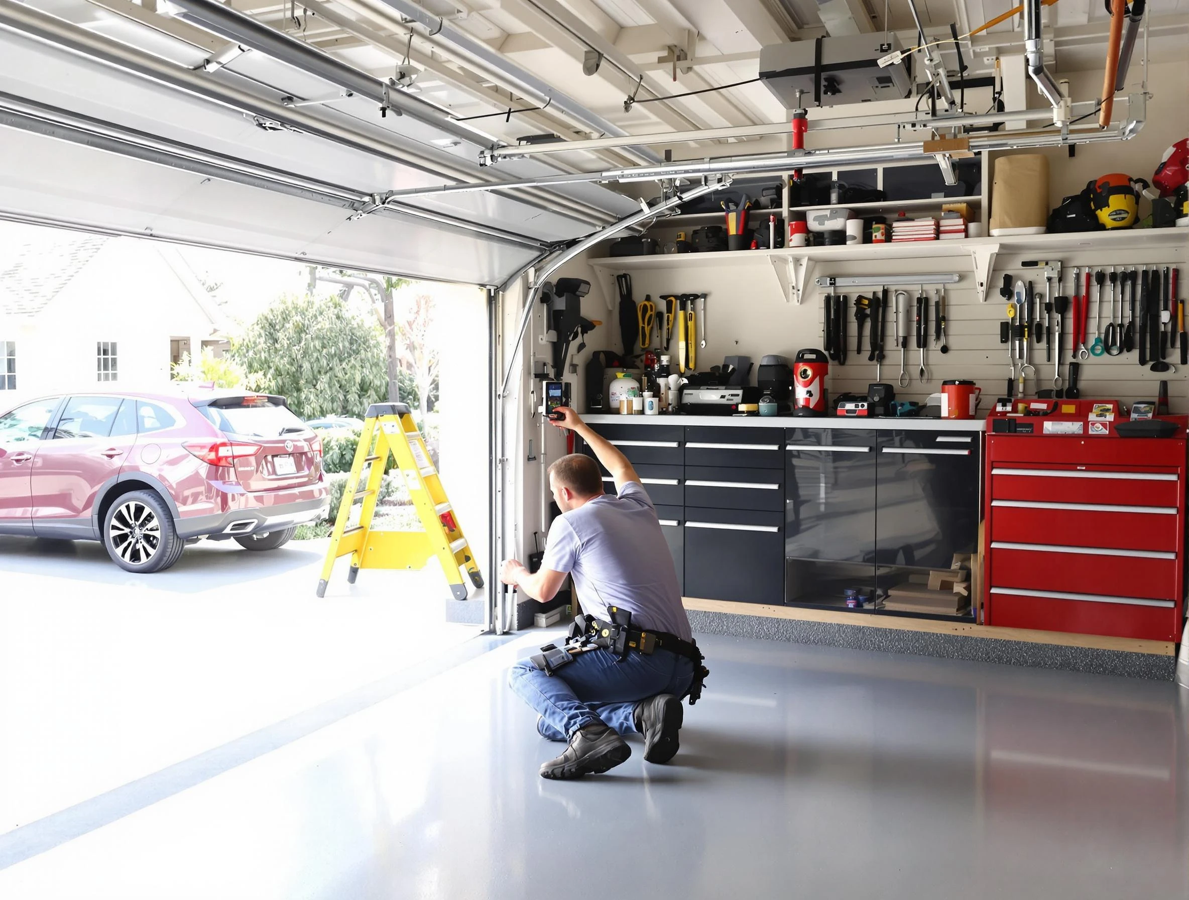 Local garage door repair service by Troy Garage Door Repair in Troy