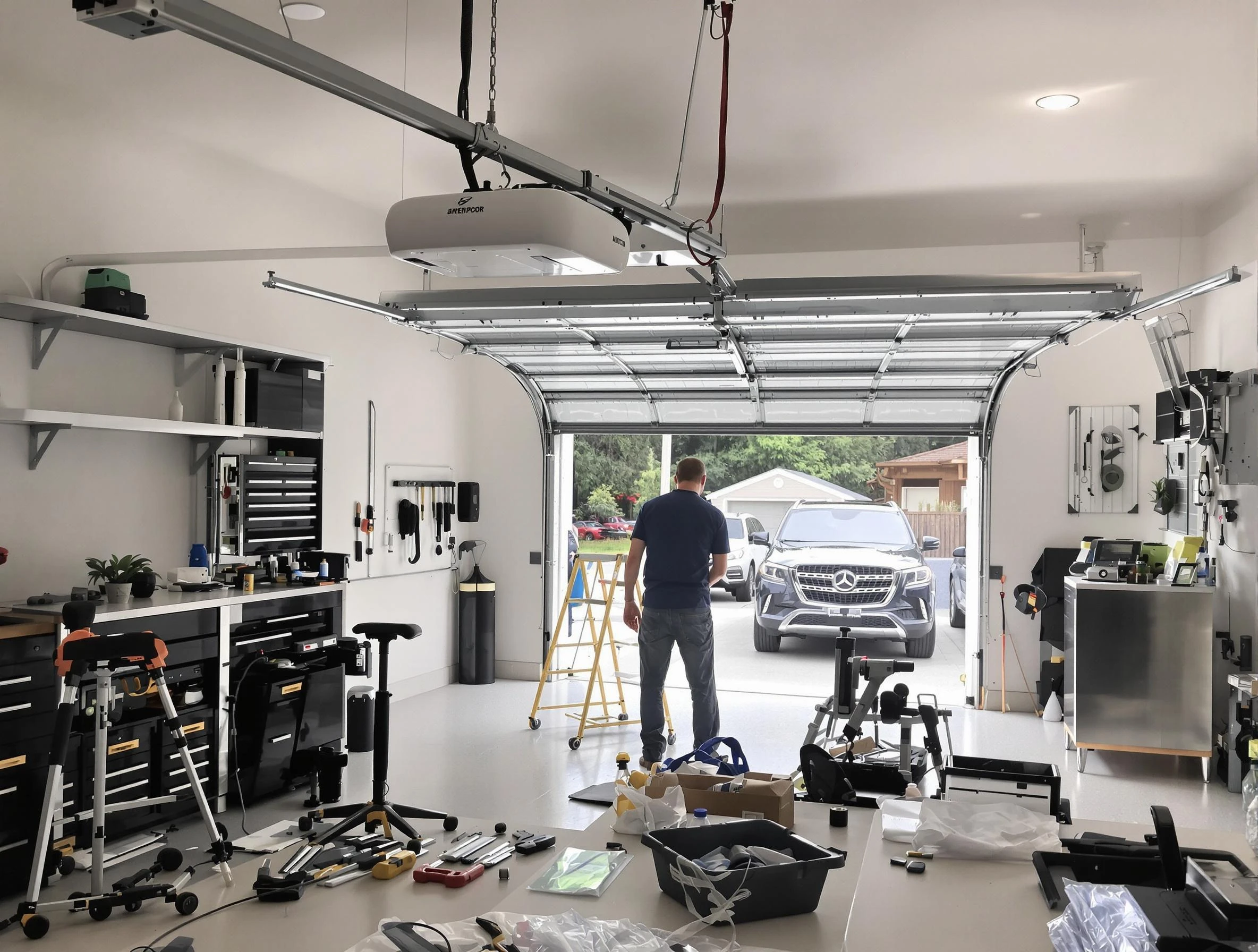 Garage door opener installation by Troy Garage Door Repair in Troy