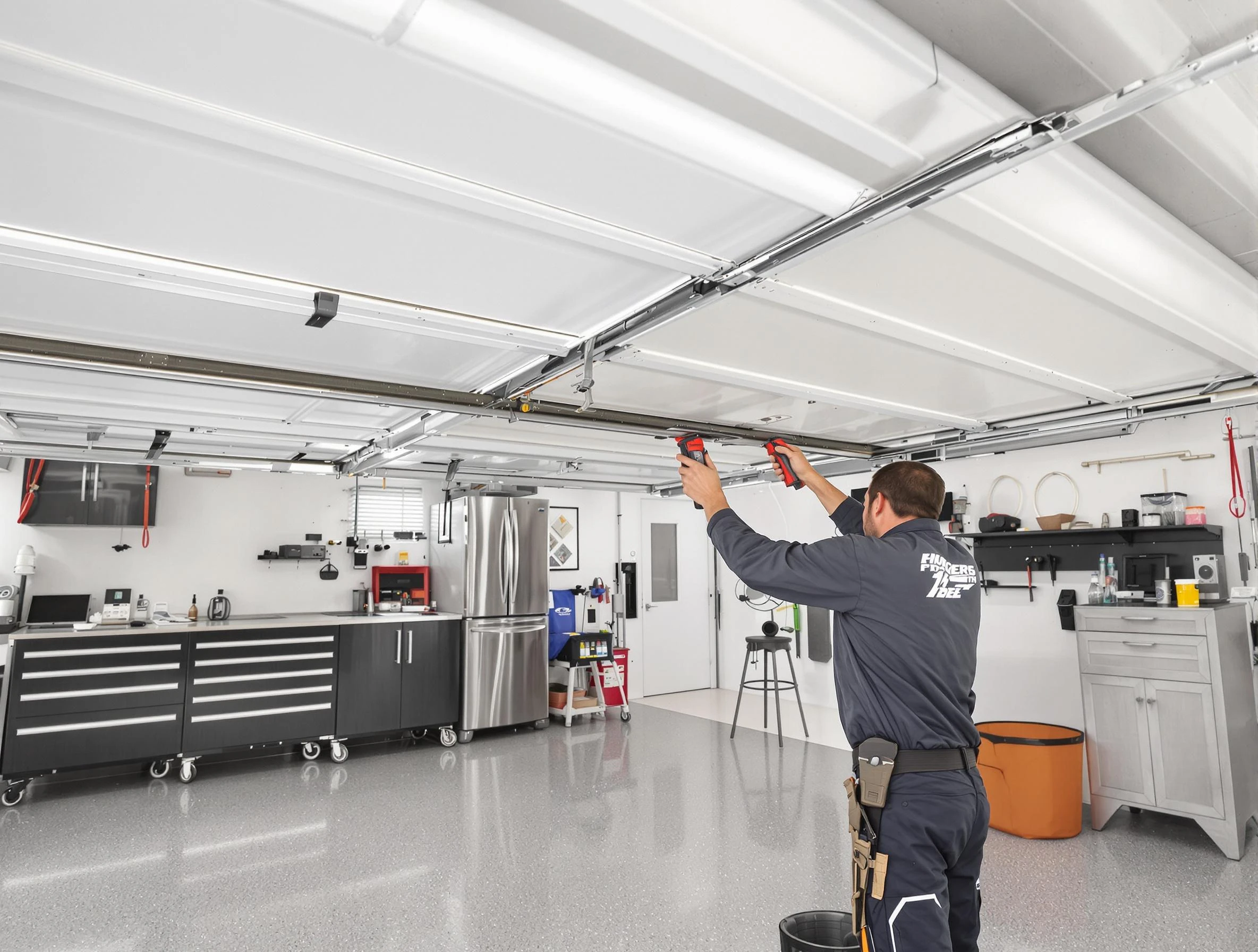 Overhead garage door repair service by Troy Garage Door Repair in Troy